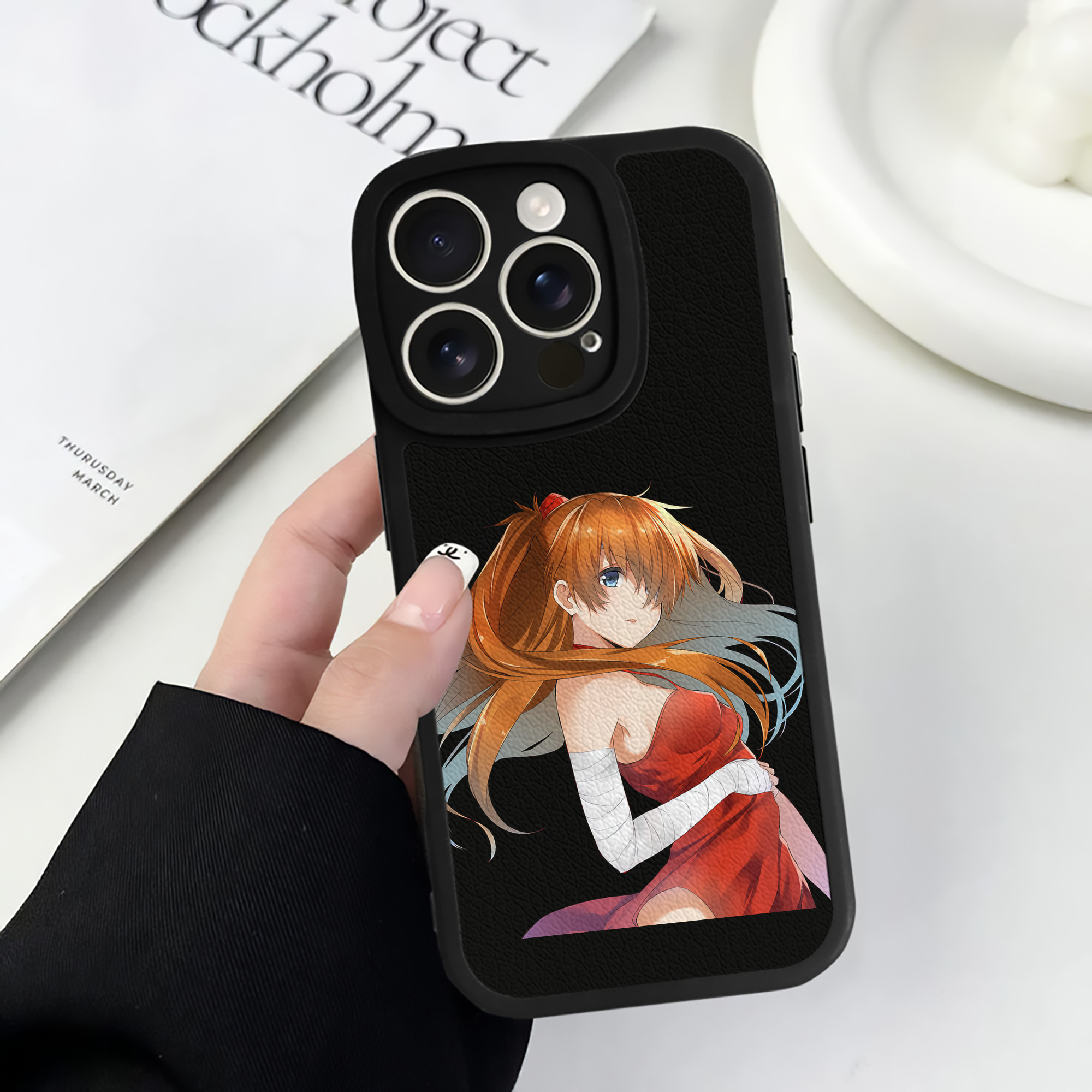 （画像用） EVA 新世紀エヴァンゲリオン 【iPhone 16シリーズ対応】シリコンスマホケース（レザー調） 材質：シリコン